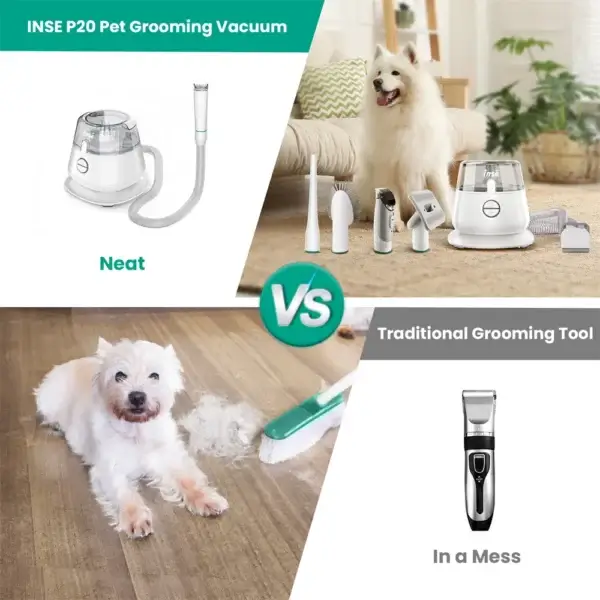 Dog Grooming Vacuum: 99% Suction with Clippers and 5 Grooming Tools for Pets - Image 5