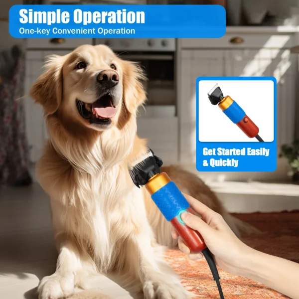Dog Grooming Kit: Portable Clippers with Low Noise and Replaceable Blade - Image 3