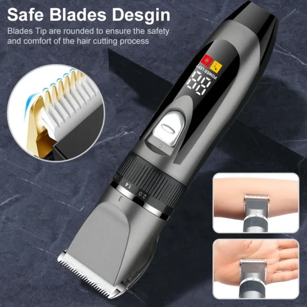 Dog Grooming Kit: Professional USB Rechargeable Hair Clipper for Pets - Image 8