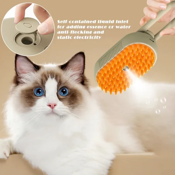 3-in-1 Dog Grooming Kit: Steamy Brush, Hair Cleaning, and Massage Comb - Image 2