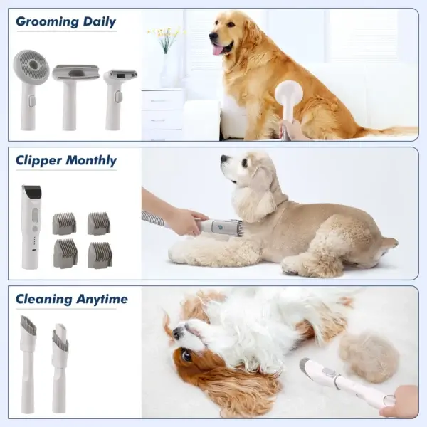 Dog Grooming Vacuum: Strong Suction for Efficient Pet Hair Removal - Image 6
