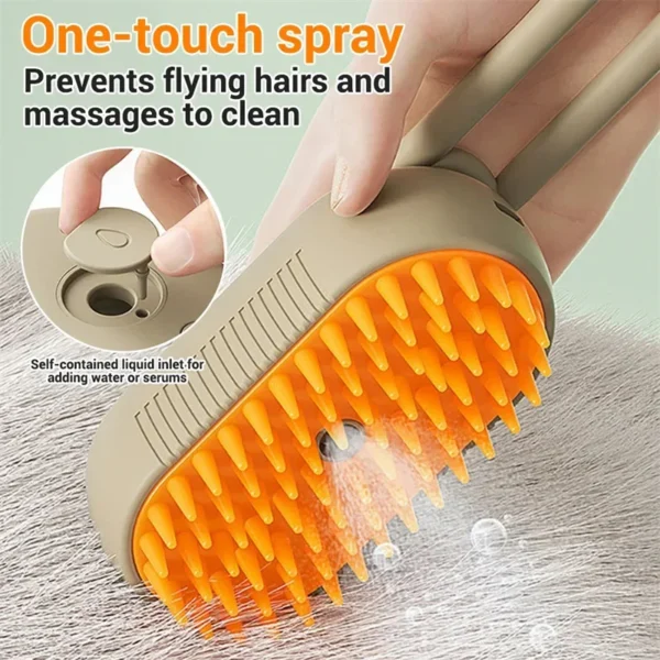 Dog Grooming Kit: 3-in-1 Electric Steam Brush for Cats and Dogs - Image 3
