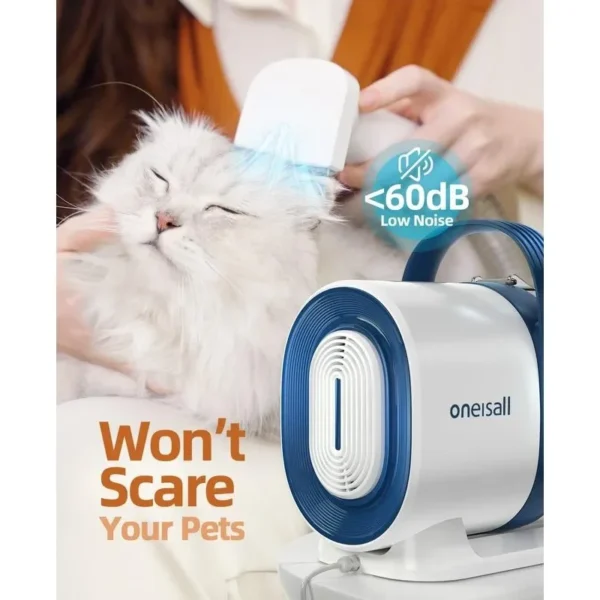 Oneisall Dog Grooming Kit: Hair Vacuum, Clipper, and Nail Grinder Set - Image 6