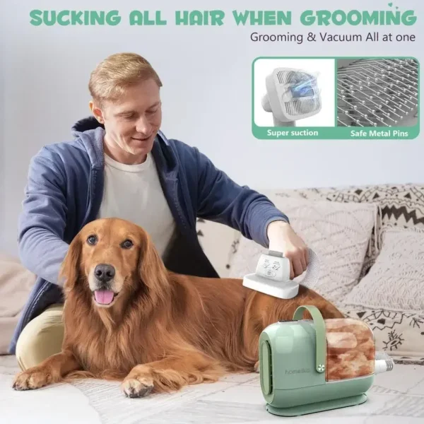 Dog Grooming Kit: 1.5L/3L Vacuum with 99% Suction Power & Brush - Image 5
