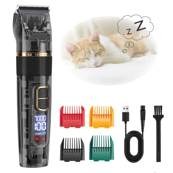 Electric Dog Grooming Kit: Professional Pet Trimmer and Hair Clipper