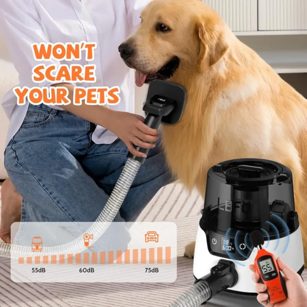 Dog Grooming Kit with Vacuum, Dryer, and 6 Professional Grooming Tools - Image 7
