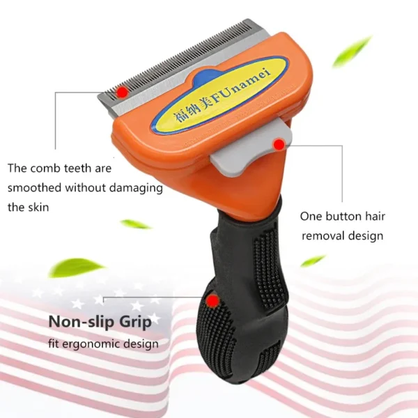 Dog Grooming Kit: Pet Hair Removal Comb and Shedding Brush for Dogs - Image 2