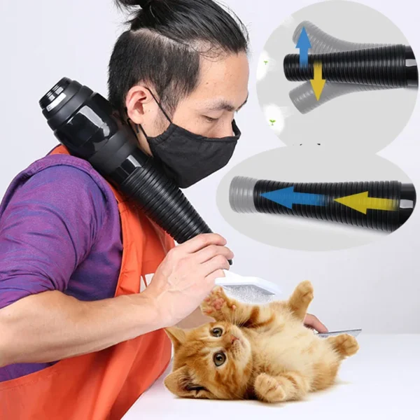 Dog Grooming Kit: Flexible Pet Hair Dryer with Adjustable Air Outlet Tube - Image 5