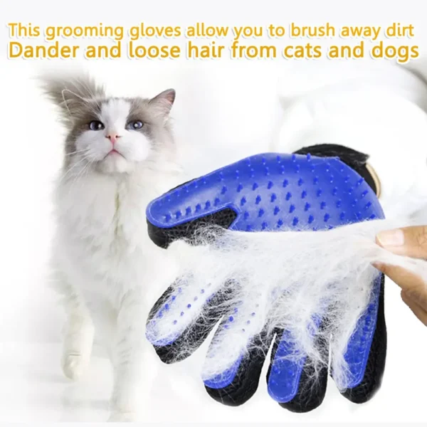 Dog Grooming Kit: Pet Glove, Deshedding Brush, and Massage Combs for Animals - Image 3