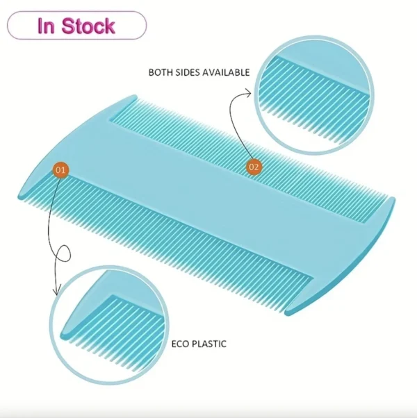 Dog Grooming Kit: 6PCS Flea Metal Lice Deshedding Comb Set. - Image 4