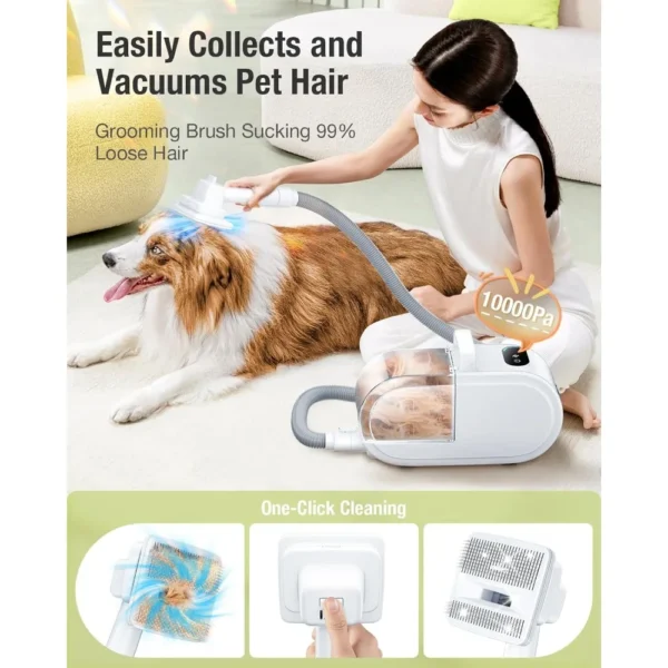 Dog Grooming Kit with Vacuum: Clipper & Trimmer - Image 2