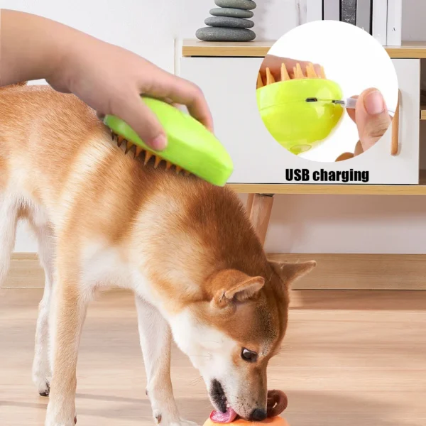 Dog Grooming Kit: 3-in-1 Electric Spray Brush for Cats and Dogs