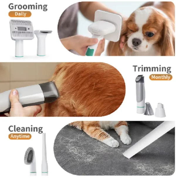 Dog Grooming Kit: 7-in-1 Vacuum & Hair Dryer - Image 3