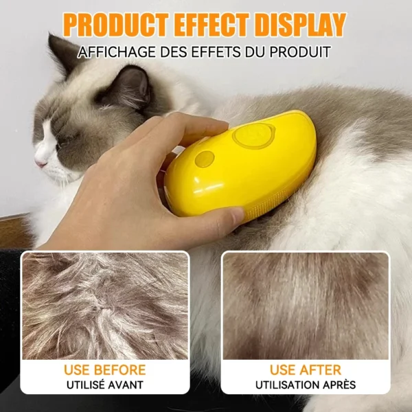 3-in-1 Dog Grooming Kit: Steamy Brush, Hair Cleaning, and Massage Comb - Image 5