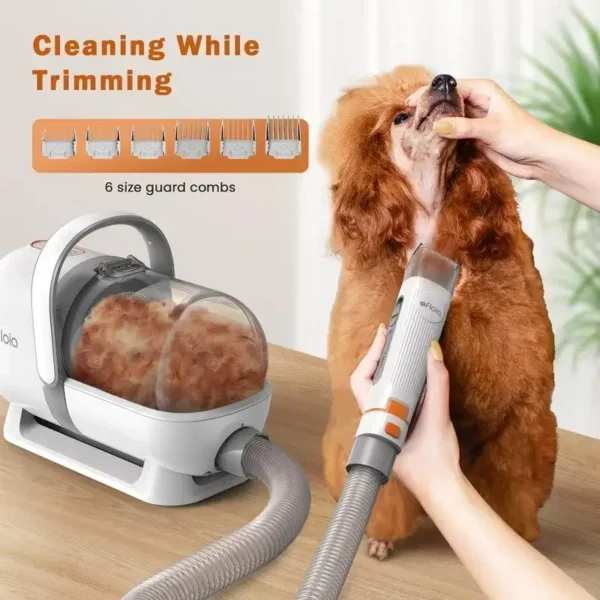 Dog Grooming Kit: Vacuum, Clippers, Brush & Low Noise Hair Remover - Image 4