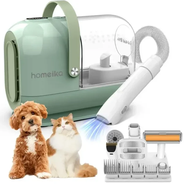 Dog Grooming Kit: 1.5L/3L Vacuum with 99% Suction Power & Brush