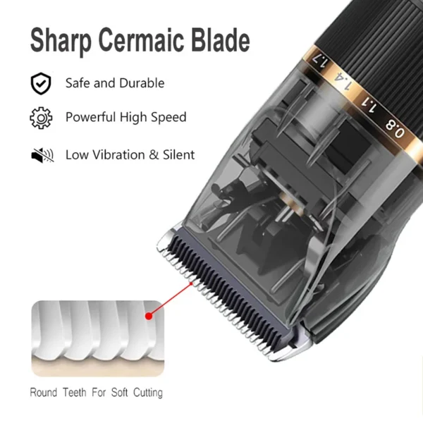 Electric Dog Grooming Kit: Professional Pet Trimmer and Hair Clipper - Image 6