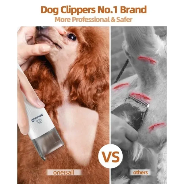 Oneisall Dog Grooming Kit: Hair Vacuum, Clipper, and Nail Grinder Set - Image 5