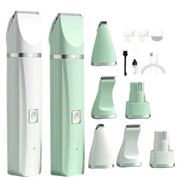 Dog Grooming Kit 4-in-1 USB Rechargeable Clippers For Pets - Image 6