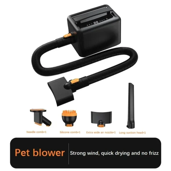 Black Pet Grooming Machine Suction Blowing High Power Easy Use - Image 3