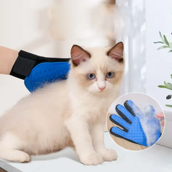 Dog Grooming Kit: Pet Glove, Deshedding Brush, and Massage Combs for Animals - Image 4