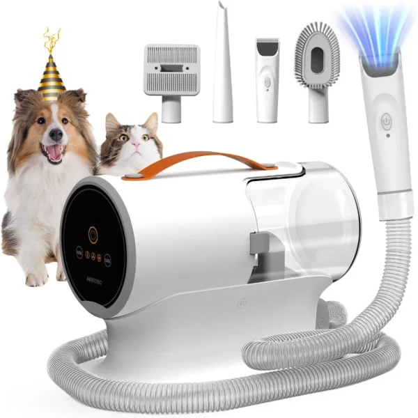 Dog Grooming Kit: 12000Pa Powerful Vacuum for Shedding and Grooming