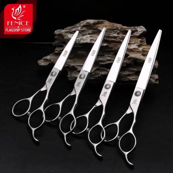 Fenice Dog Grooming Kit: Professional Pet Grooming Scissors for Home Use - Image 2