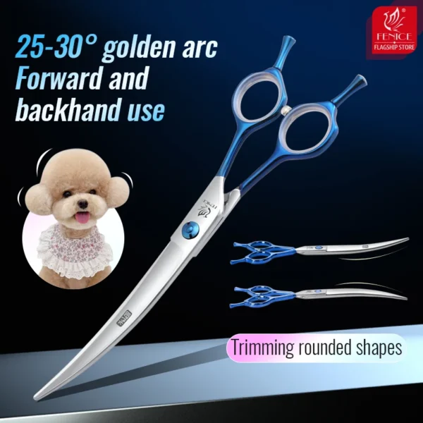 Fenice 7.0 inch Dog Grooming Kit: Professional Pet Scissors and Shears Set - Image 3