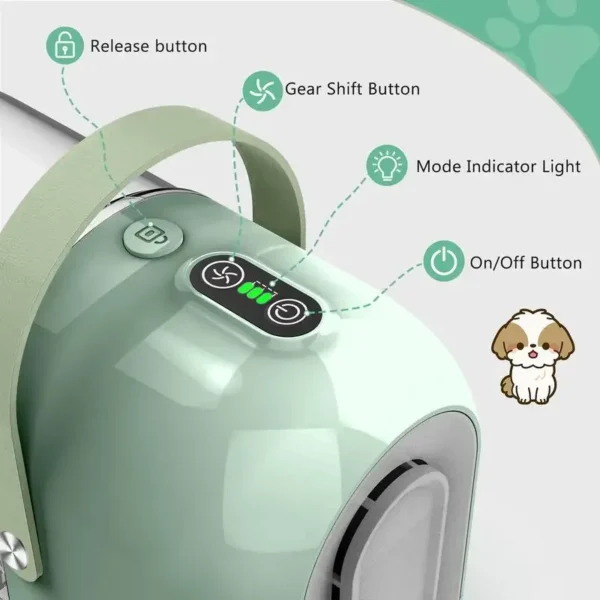 Dog Grooming Kit: 1.5L/3L Vacuum with 99% Suction Power & Brush - Image 2