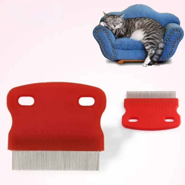 Dog Grooming Kit: Stainless Steel Pet Comb for Fur and Flea Removal - Image 5