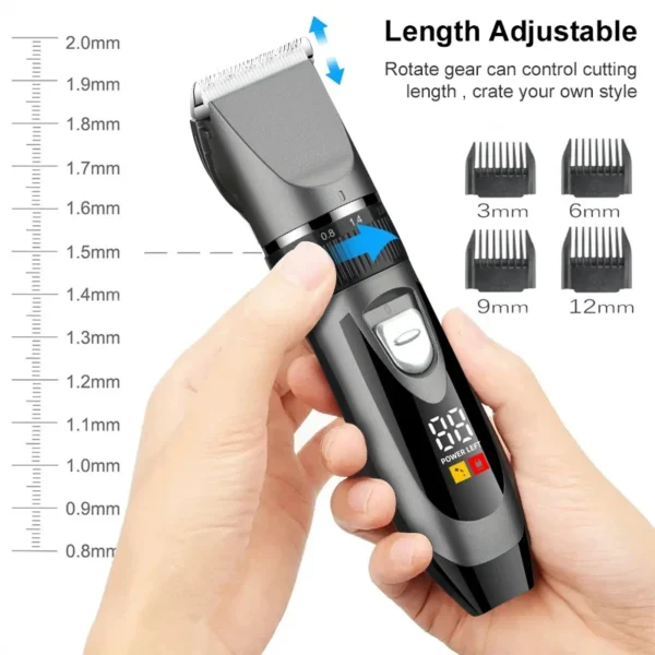 Dog Grooming Kit: Professional USB Rechargeable Hair Clipper for Pets - Image 6
