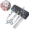 Dog Grooming Kit: Safety Stainless Steel Scissors and Pet Shears Set
