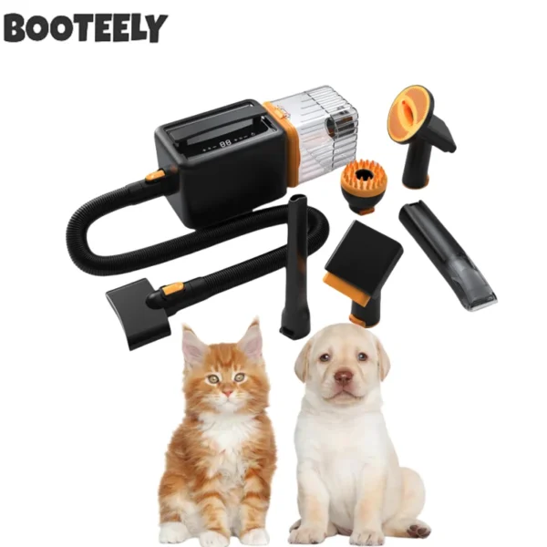 Black Pet Grooming Machine Suction Blowing High Power Easy Use