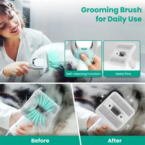 Dog Grooming Vacuum: 99% Suction with Clippers and 5 Grooming Tools for Pets - Image 2