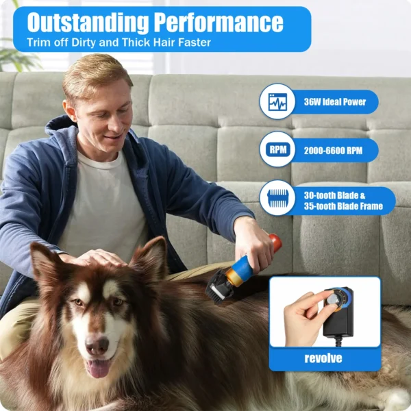 Dog Grooming Kit: Portable Clippers with Low Noise and Replaceable Blade - Image 9