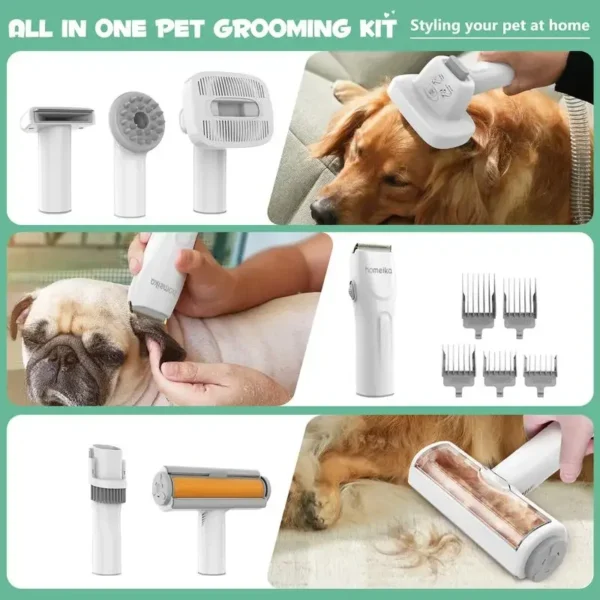 Dog Grooming Kit: 1.5L/3L Vacuum with 99% Suction Power & Brush - Image 7
