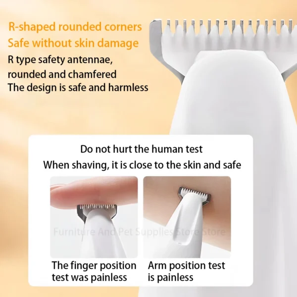 New Dog Grooming Kit: LED Light Trimmer with Waterproof Design and Widen Blade - Image 3