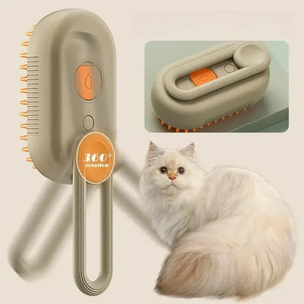 3-in-1 Dog Grooming Kit: Steamy Brush, Hair Cleaning, and Massage Comb - Image 4
