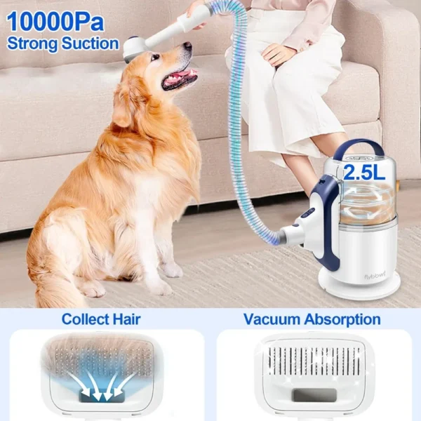 Dog Grooming Kit Vacuum Deshedding Trimmer For Pet Hair - Image 2