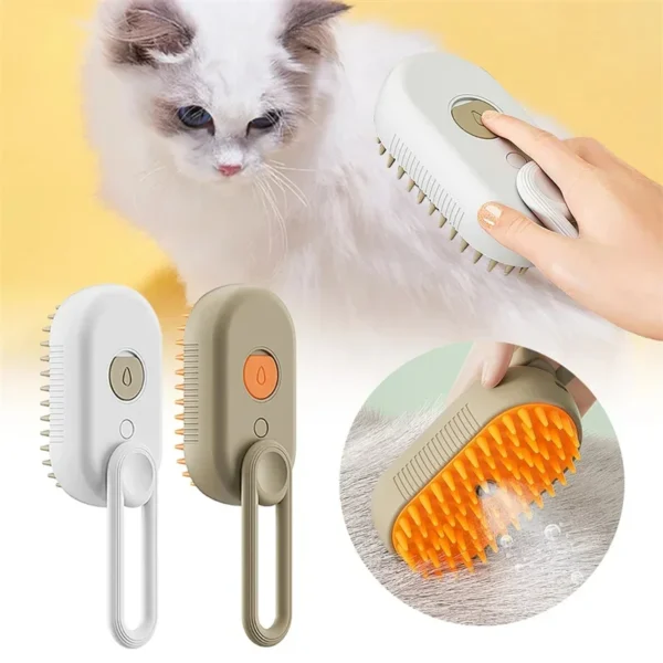 Dog Grooming Kit: 3-in-1 Electric Steam Brush for Cats and Dogs - Image 5