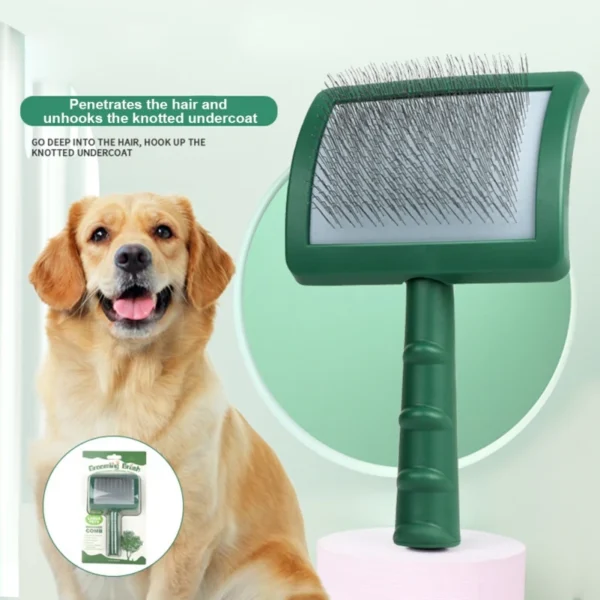 Dog Grooming Kit: Extra Long Pin Slicker Brush for Large Dogs