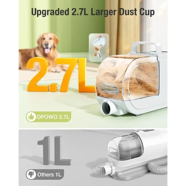 Dog Grooming Kit with Vacuum: Clipper & Trimmer - Image 4