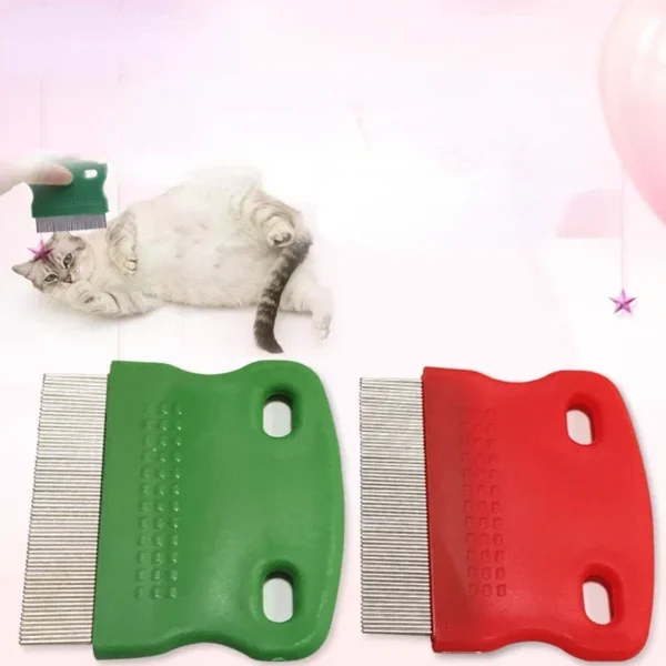 Dog Grooming Kit: Stainless Steel Pet Comb for Fur and Flea Removal
