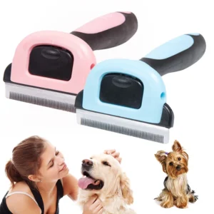 Dog Grooming Kit: Pet Hair Remover Comb, Trimmer, and Detachable Clipper Attachment