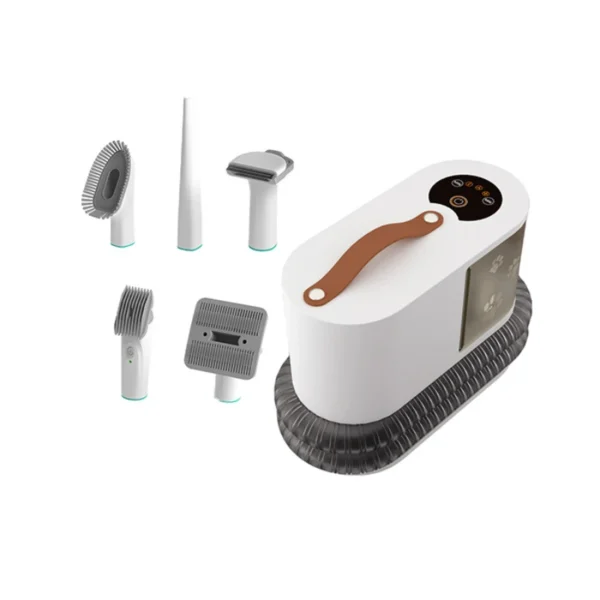 Vacuum Pet Grooming Kit With Clippers Low Noise Suction