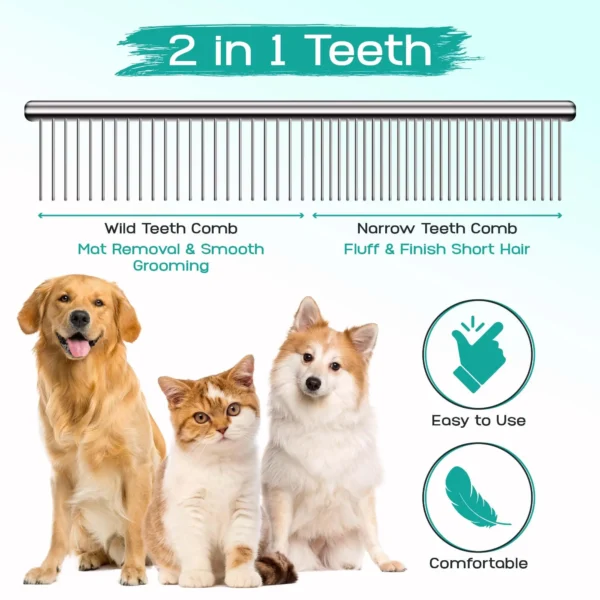 5-in-1 Professional Dog Grooming Kit: Stainless Steel Scissors Set for Pets - Image 6