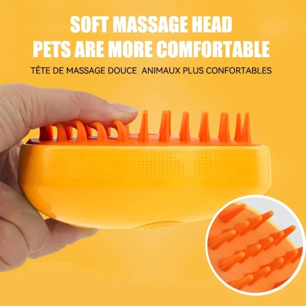 3-in-1 Dog Grooming Kit: Steamy Brush, Hair Cleaning, and Massage Comb - Image 6