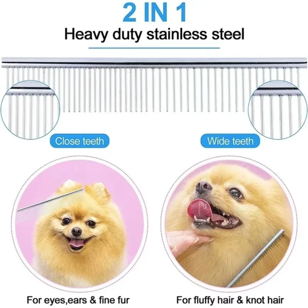 Professional Stainless Steel Dog Grooming Kit with Safety Scissors - Image 5