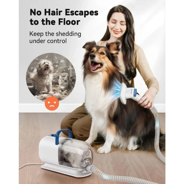 8-in-1 Dog Grooming Kit: Vacuum, Clippers, Adjustable Speed - Image 4