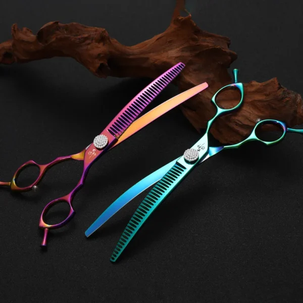 Dog Grooming Kit Christmas Edition With Red Green Scissors Gifts - Image 3